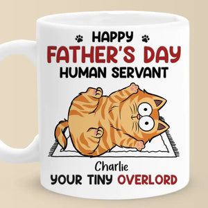 Tout ce dont vous avez besoin, c'est d'amour et d'un chat - Mug personnalisé avec chat - Fête des pères, cadeau pour les propriétaires d'animaux et les amoureux des animaux