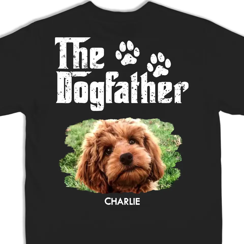 Photo personnalisée du papa le plus cool - T-shirt, sweat à capuche et sweat-shirt unisexe personnalisé pour chien - Nouveauté, fête des pères, cadeau d'anniversaire pour propriétaires d'animaux et amoureux des animaux - AMZ
