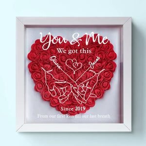 J'ai trouvé celui que mon âme aime - Coffret à fleurs personnalisé pour couple - Cadeau pour mari et femme, anniversaire