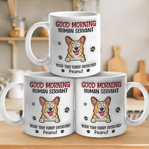 La vie est meilleure avec un ami à quatre pattes ! Mug personnalisé avec effet gonflé en 3D pour chien et chat ! Cadeau pour les propriétaires et les amoureux des animaux.