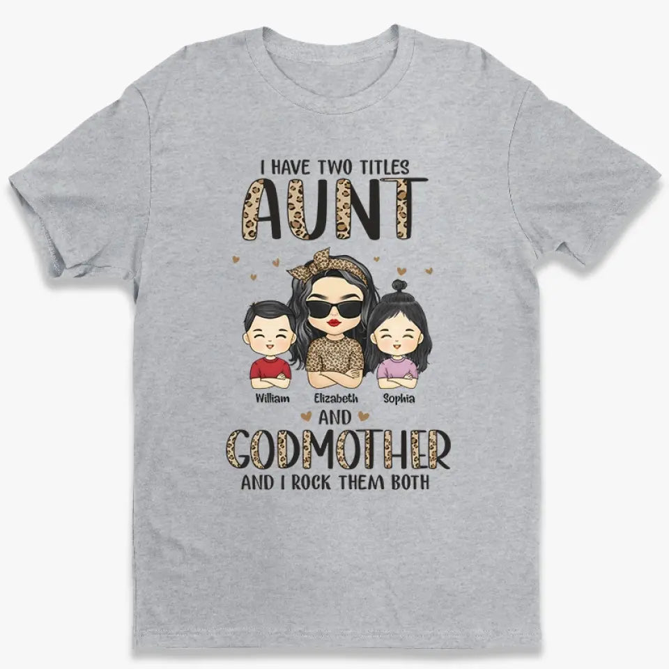 J'ai deux titres et je les porte tous les deux - T-shirt, sweat à capuche et sweat-shirt unisexe personnalisé pour la famille - Cadeau pour les membres de la famille