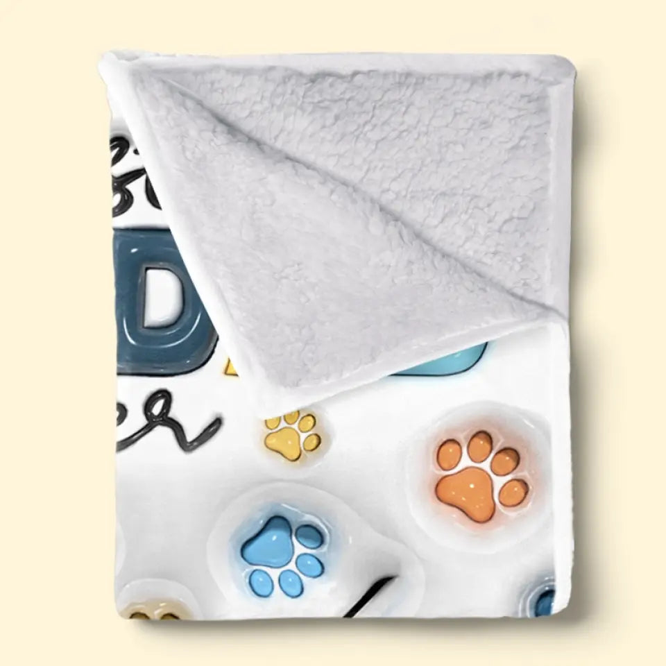Couverture personnalisée pour chien avec effet gonflable 3D - Cadeau pour la fête des pères, pour les propriétaires d'animaux et les amoureux des animaux
