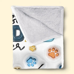 Couverture personnalisée pour chien avec effet gonflable 3D - Cadeau pour la fête des pères, pour les propriétaires d'animaux et les amoureux des animaux