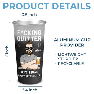 I Finally Can Say Happy Retirement - Personalized Custom Aluminum Changing Color Cup - Appreciation, Retirement Gift For Coworkers, Work Friends, Colleagues