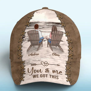 Toi et moi, nous sommes ensemble - Chapeau personnalisé pour couple, casquette classique à imprimé intégral - Cadeau pour mari et femme, anniversaire