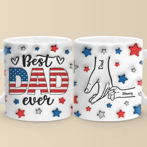 Tu dois mériter l'amour de ton père - Mug personnalisé en 3D avec effet gonflé - Cadeau pour la fête des pères