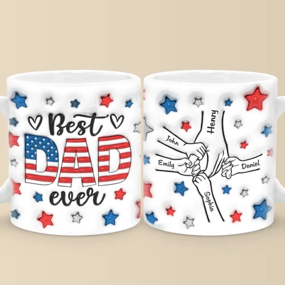 Tu dois mériter l'amour de ton père - Mug personnalisé en 3D avec effet gonflé - Cadeau pour la fête des pères