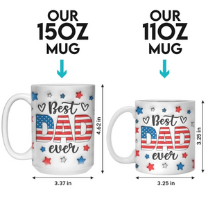 Tu dois mériter l'amour de ton père - Mug personnalisé en 3D avec effet gonflé - Cadeau pour la fête des pères