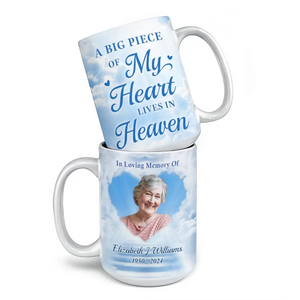 Photo personnalisée : votre esprit perdure ! Mug personnalisé commémoratif ! Cadeau de condoléances pour les membres de la famille.