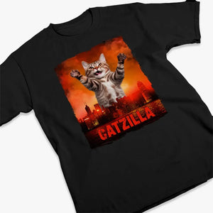 T-shirt, sweat à capuche et sweat-shirt unisexe personnalisé avec photo « King Of Pawster » pour chat – Cadeau pour propriétaires et amoureux des animaux