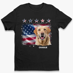 Photo personnalisée : L’amour d’un animal est inconditionnel et éternel - T-shirt unisexe personnalisé pour chien et chat, sweat à capuche, sweat-shirt - Cadeau du 4 juillet pour les propriétaires d’animaux et les amoureux des animaux.