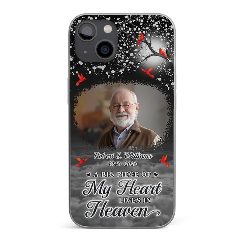 Photo personnalisée Votre amour sera toujours là - Coque de téléphone transparente personnalisée commémorative - Cadeau de condoléances pour les membres de la famille
