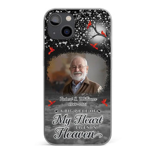 Photo personnalisée Votre amour sera toujours là - Coque de téléphone transparente personnalisée commémorative - Cadeau de condoléances pour les membres de la famille