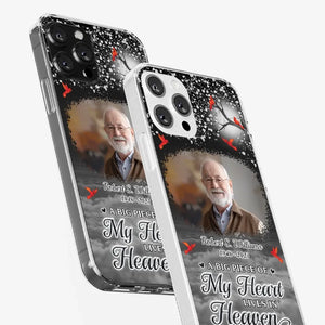 Photo personnalisée Votre amour sera toujours là - Coque de téléphone transparente personnalisée commémorative - Cadeau de condoléances pour les membres de la famille