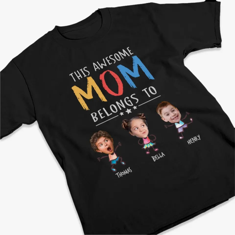 Photo personnalisée : les enfants sont notre ressource la plus précieuse - T-shirt, sweat à capuche et sweat-shirt unisexe personnalisé pour la famille - Cadeau pour maman, grand-mère