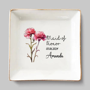 Tu es ma demoiselle d'honneur - Porte-bijoux personnalisé pour meilleure amie - Cadeau de mariage, cadeau de demoiselle d'honneur pour meilleures amies, meilleures amies, sœurs