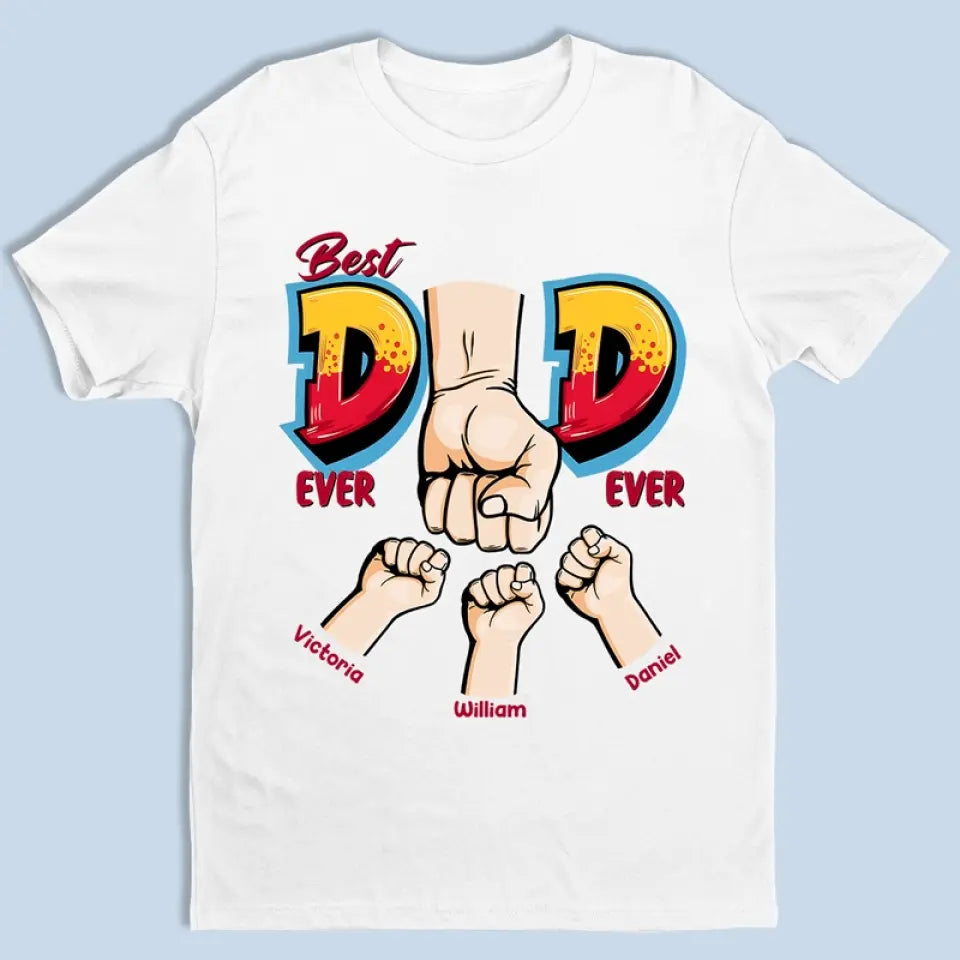 Le meilleur papa m'appartient - T-shirt unisexe personnalisé pour la famille, sweat à capuche, sweat-shirt - Fête des pères, cadeau pour papa, grand-père