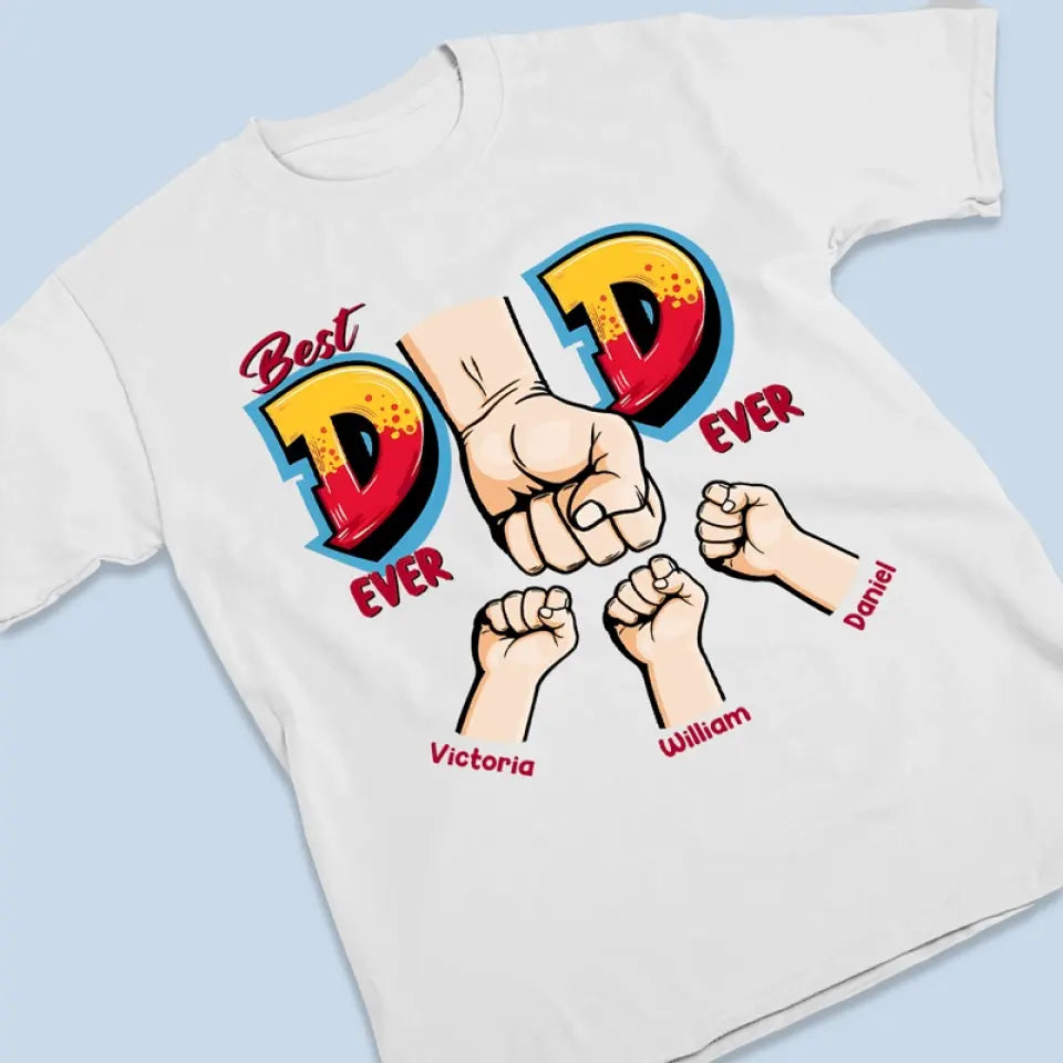 Le meilleur papa m'appartient - T-shirt unisexe personnalisé pour la famille, sweat à capuche, sweat-shirt - Fête des pères, cadeau pour papa, grand-père