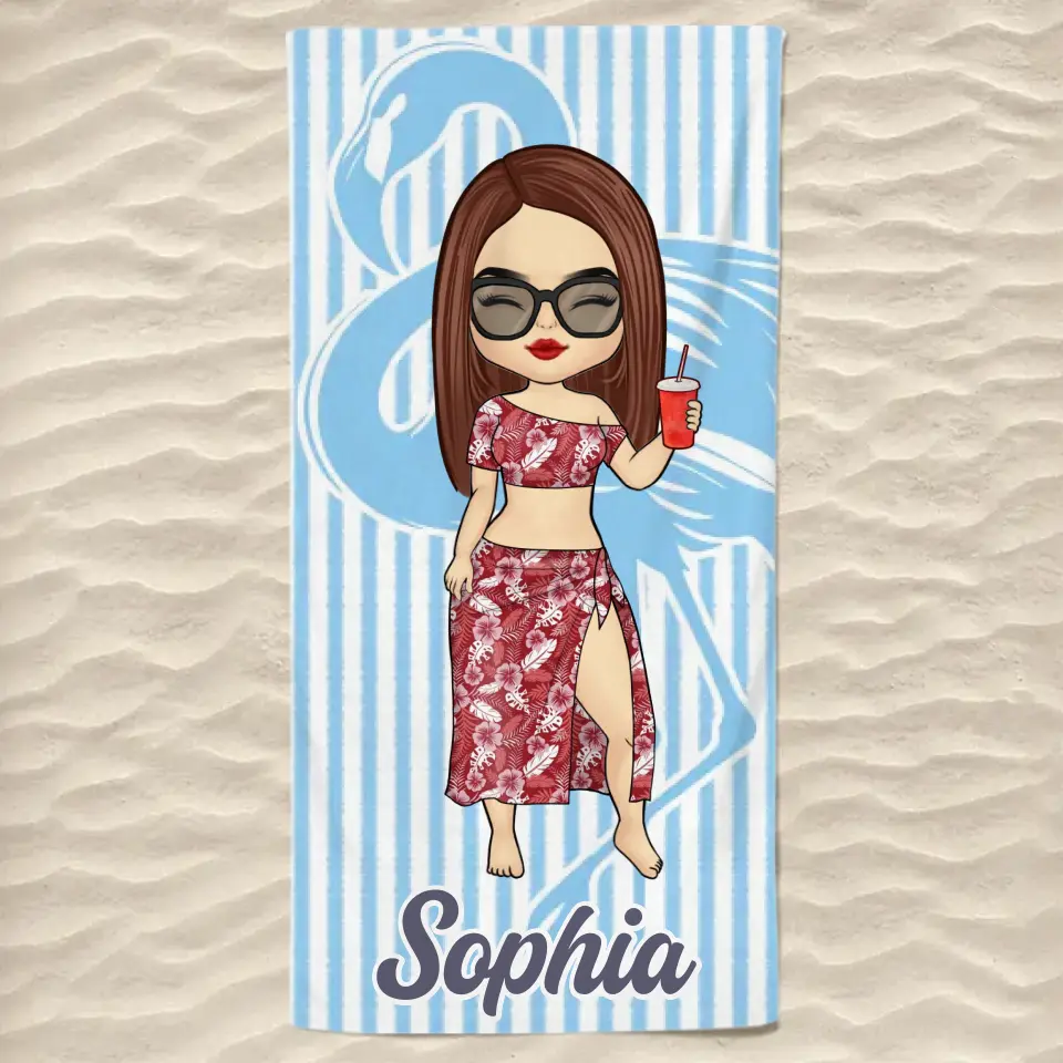 Serviette de plage personnalisée « Les filles veulent juste prendre le soleil » – Cadeau idéal pour les vacances d'été, les anniversaires, les fêtes au bord de la piscine, pour les meilleures amies, les meilleures amies et les sœurs