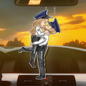 À côté de vous - Ornement de voiture personnalisé pour couple - Forme personnalisée en acrylique - Cadeau pour mari et femme, anniversaire