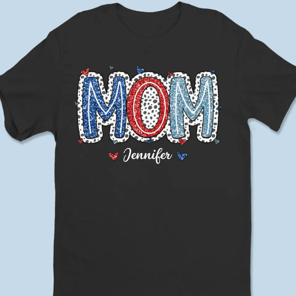À toutes les mamans américaines - T-shirt, sweat à capuche et sweat-shirt unisexe personnalisé pour la famille - 4 juillet, cadeau pour maman et grand-mère