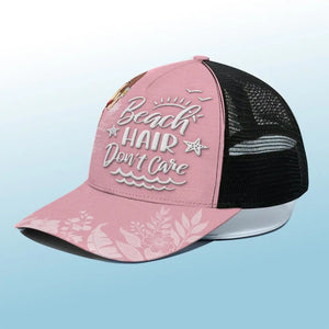 Je t'aime jusqu'à la plage et retour - Casquette de baseball personnalisée avec dos en maille, casquette de camionneur de baseball - Cadeau de vacances d'été pour meilleures amies, meilleures amies, sœurs