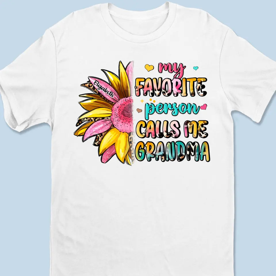 Ma personne préférée m'appelle - T-shirt unisexe personnalisé, sweat à capuche, cadeau pour maman, grand-mère