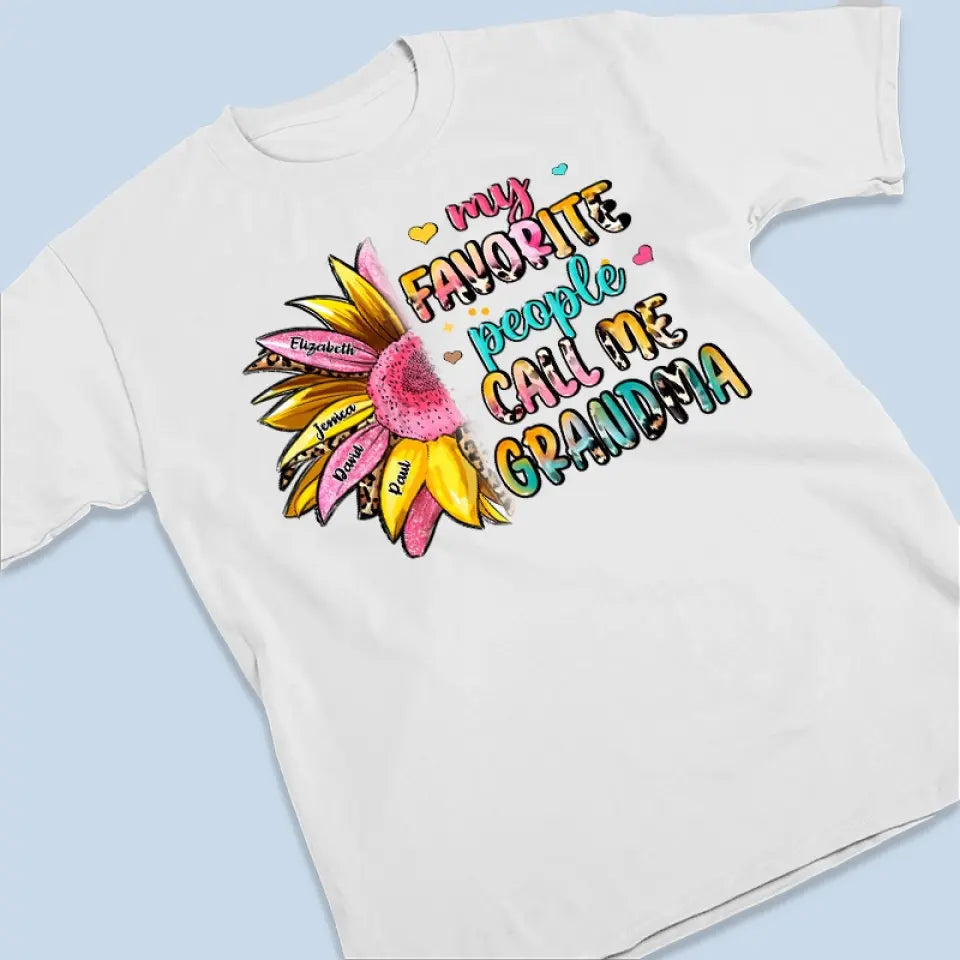 Ma personne préférée m'appelle - T-shirt unisexe personnalisé, sweat à capuche, cadeau pour maman, grand-mère