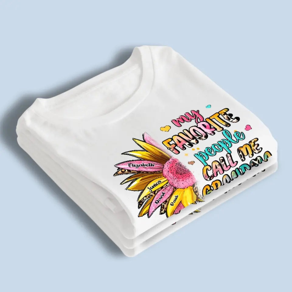 Ma personne préférée m'appelle - T-shirt unisexe personnalisé, sweat à capuche, cadeau pour maman, grand-mère