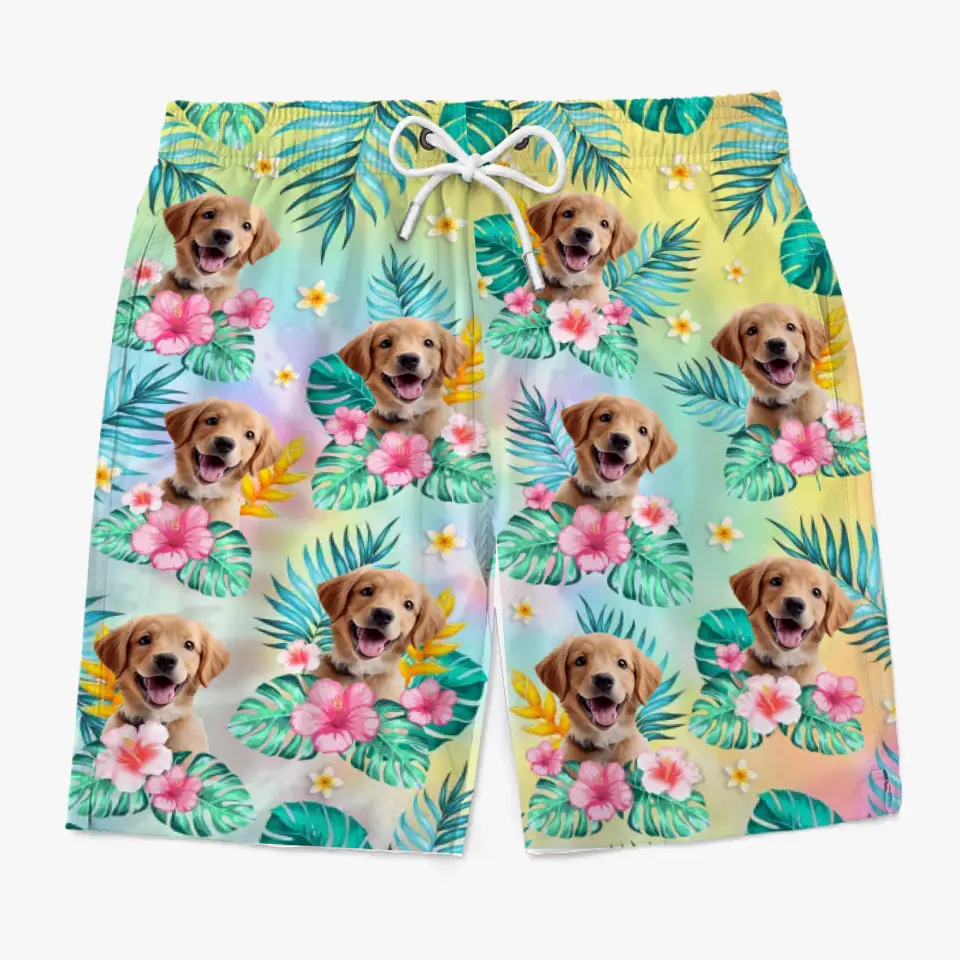 L'été a toujours été ma saison préférée - Short de plage hawaïen tropical Aloha personnalisé pour chien et chat - Cadeau de vacances d'été, cadeau de fête d'anniversaire pour propriétaires d'animaux et amoureux des animaux