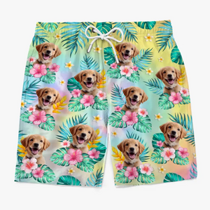 L'été a toujours été ma saison préférée - Short de plage hawaïen tropical Aloha personnalisé pour chien et chat - Cadeau de vacances d'été, cadeau de fête d'anniversaire pour propriétaires d'animaux et amoureux des animaux