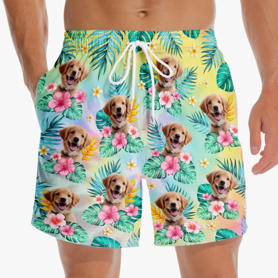 L'été a toujours été ma saison préférée - Short de plage hawaïen tropical Aloha personnalisé pour chien et chat - Cadeau de vacances d'été, cadeau de fête d'anniversaire pour propriétaires d'animaux et amoureux des animaux