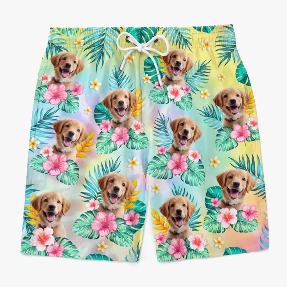 L'été a toujours été ma saison préférée - Short de plage hawaïen tropical Aloha personnalisé pour chien et chat - Cadeau de vacances d'été, cadeau de fête d'anniversaire pour propriétaires d'animaux et amoureux des animaux