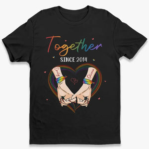 Tu es mon arc-en-ciel - T-shirt unisexe personnalisé pour couple, sweat à capuche, cadeau pour mari et femme, anniversaire, LGBTQ+