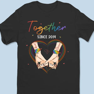 Tu es mon arc-en-ciel - T-shirt unisexe personnalisé pour couple, sweat à capuche, cadeau pour mari et femme, anniversaire, LGBTQ+