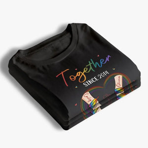 Tu es mon arc-en-ciel - T-shirt unisexe personnalisé pour couple, sweat à capuche, cadeau pour mari et femme, anniversaire, LGBTQ+