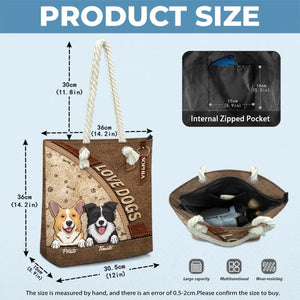 I Woof Summer Vacation - Sac de plage personnalisé pour chien - Cadeau de vacances d'été pour propriétaires et amoureux des animaux
