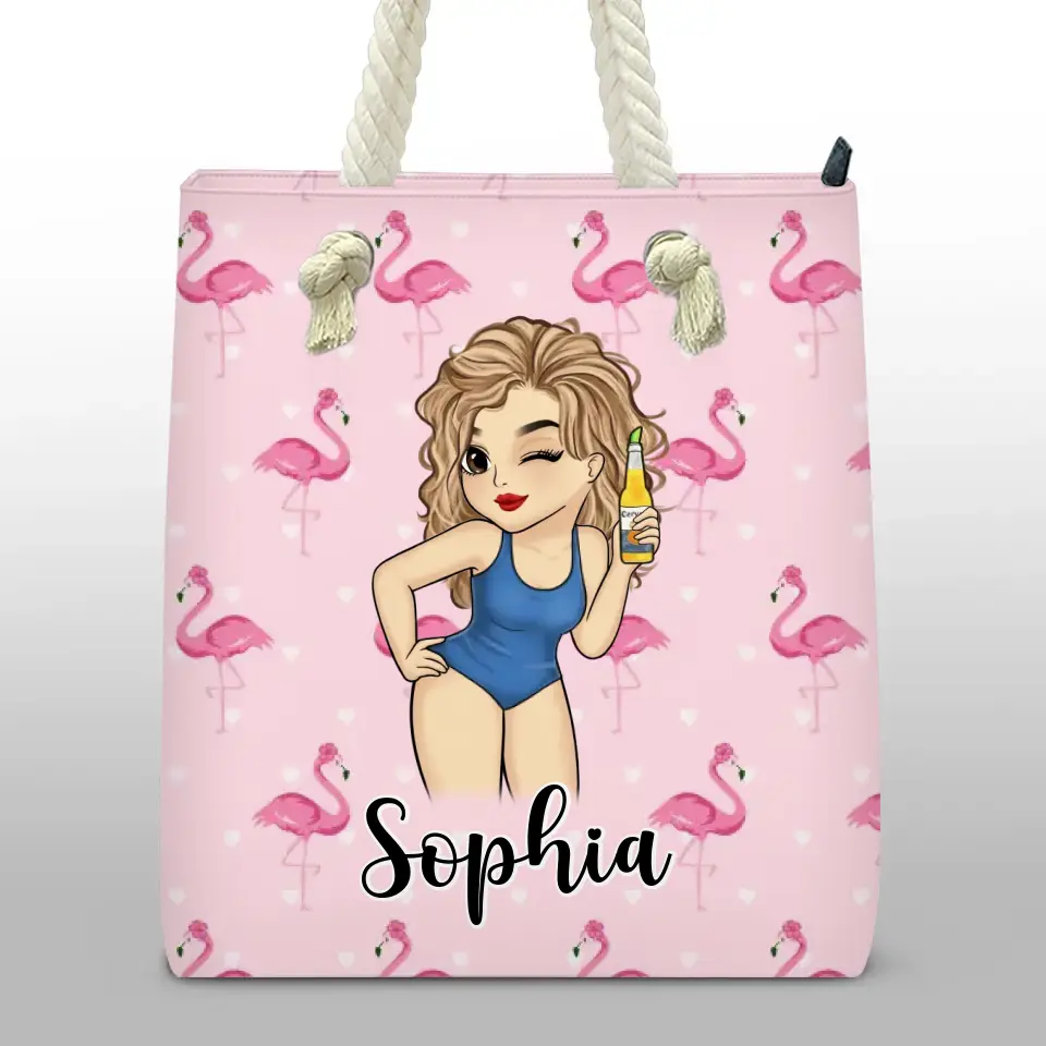 La plage est mon endroit préféré - Sac de plage personnalisé pour meilleure amie - Cadeau de vacances d'été pour meilleures amies, meilleures amies, sœurs