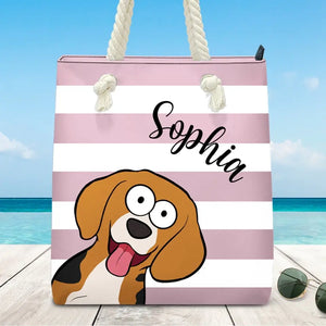 Mon chien est mon enfant préféré - Sac de plage personnalisé pour chien - Cadeau de vacances d'été pour les propriétaires et les amoureux des animaux