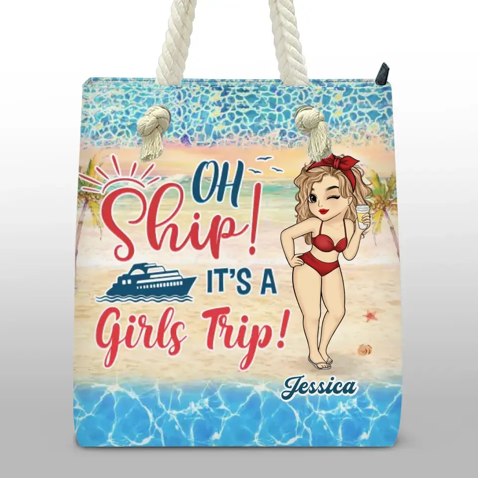 C'est un voyage entre filles ! - Sac de plage personnalisé pour meilleures amies, meilleures amies et sœurs ! Cadeau de vacances d'été
