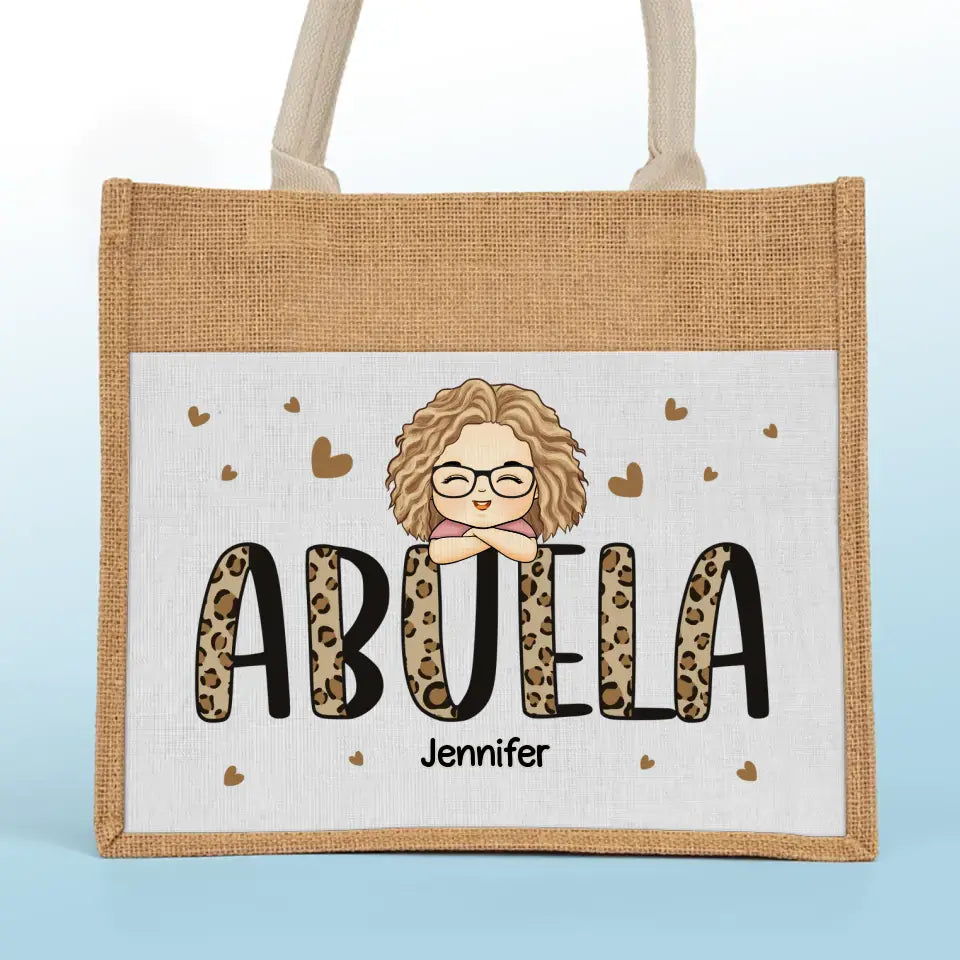 Je suis une maman professionnelle - Sacs fourre-tout personnalisés pour la famille, sacs fourre-tout en jute, sacs de plage - Cadeau pour maman, grand-mère