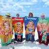Serviette de plage personnalisée avec photo « Beach Daze Always » - Cadeau idéal pour les vacances d'été, un anniversaire, une fête au bord de la piscine, pour un mari, une femme ou un membre de la famille.