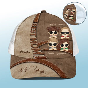 Nous sommes nés de l'amour - Casquette de baseball personnalisée avec dos en maille, casquette de camionneur de baseball - Cadeau pour maman, grand-mère