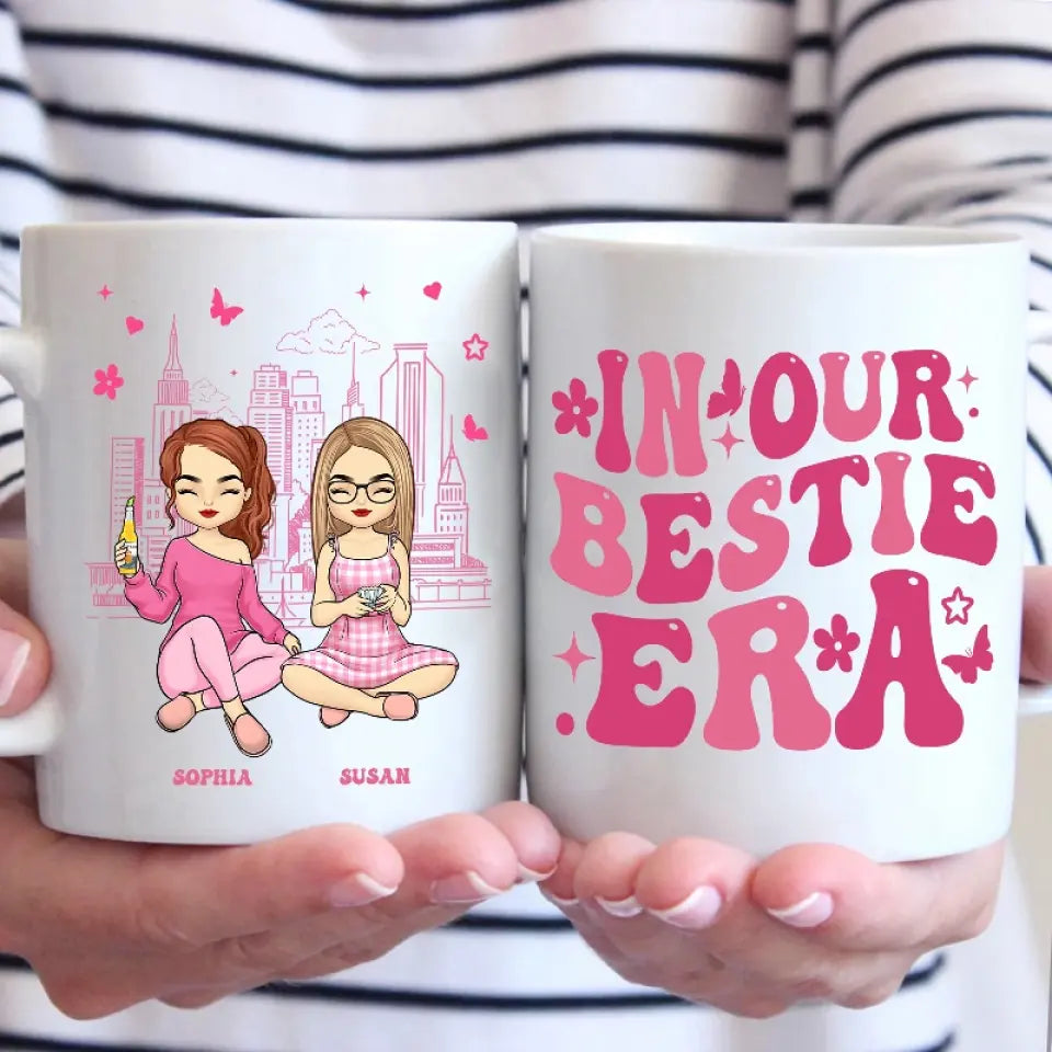 À l'ère de nos sœurs - Mug personnalisé Bestie - Cadeau pour meilleures amies, meilleures amies, sœurs