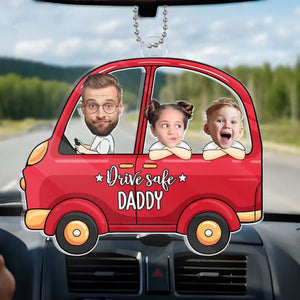 Photo personnalisée « C'est l'heure de notre sortie scolaire » - Ornement de voiture personnalisé en famille - Forme personnalisée en acrylique - Cadeau pour les membres de la famille