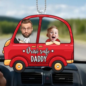 Photo personnalisée « C'est l'heure de notre sortie scolaire » - Ornement de voiture personnalisé en famille - Forme personnalisée en acrylique - Cadeau pour les membres de la famille