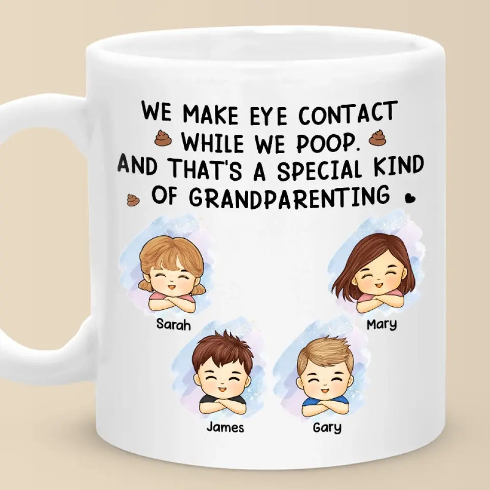 Le véritable amour, c'est parler par le regard ! Mug personnalisé pour la famille ! Cadeau pour les membres de la famille