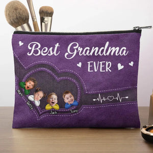 Photo personnalisée « Vous êtes assez bien » - Trousse de maquillage personnalisée pour la famille - Cadeau pour maman, grand-mère