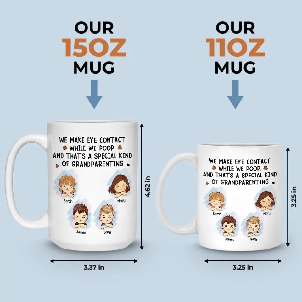 Le véritable amour, c'est parler par le regard ! Mug personnalisé pour la famille ! Cadeau pour les membres de la famille