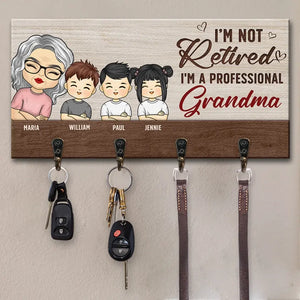 Je suis une grand-mère professionnelle - Porte-clés personnalisé pour la décoration intérieure de la famille, porte-clés - Cadeau de pendaison de crémaillère pour grand-mère